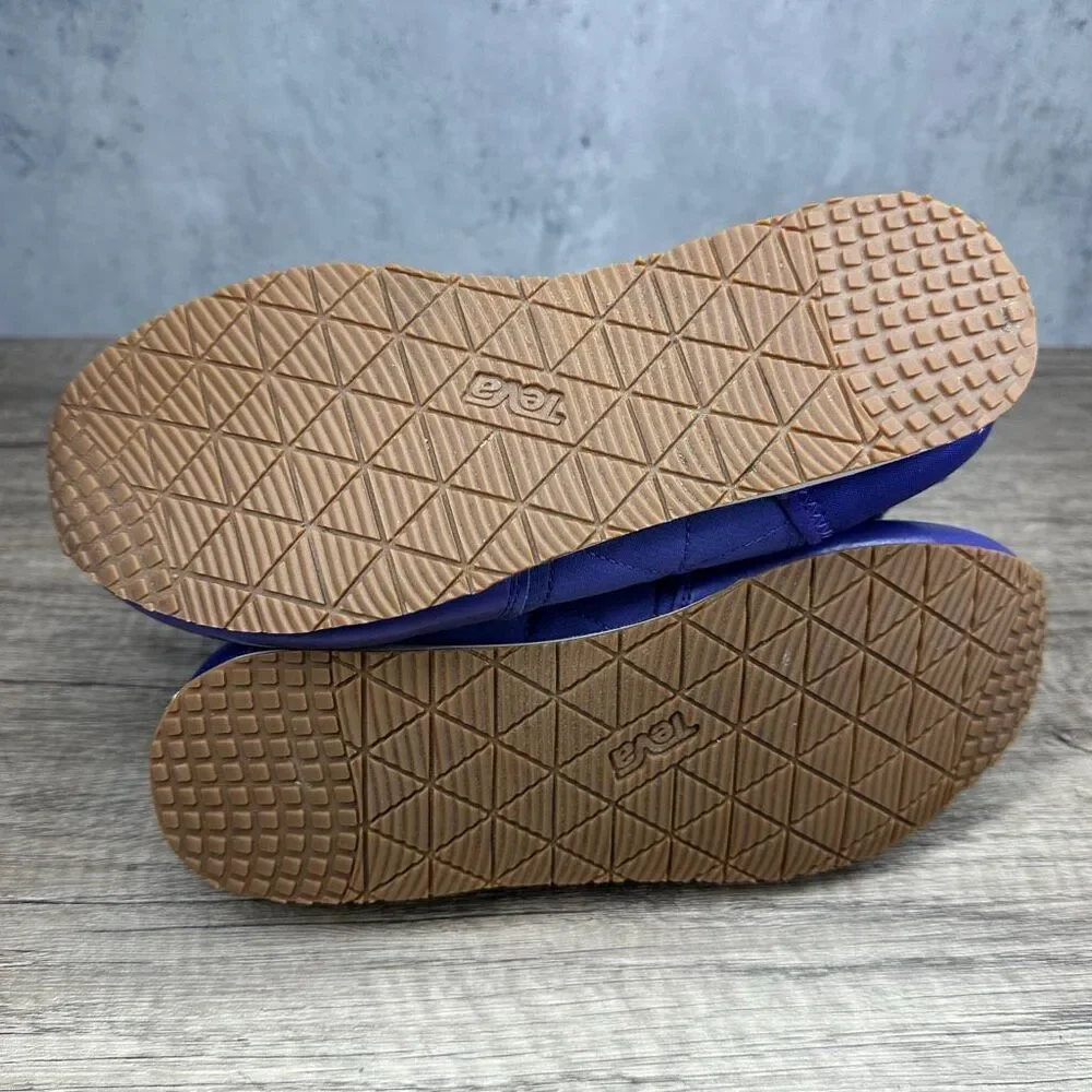Teva~Girls~”Ember Mid Ultraviolet/Pink Quilted Classic Micro-Fiber Bootie~Size 4